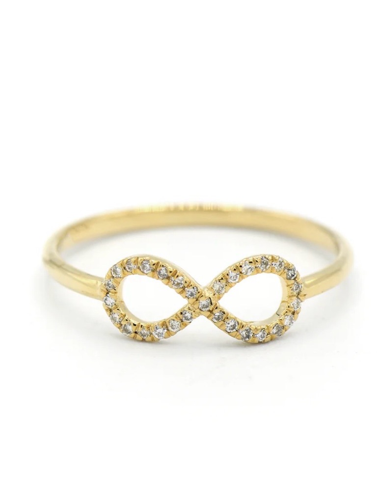 Dainty Gold Infinity Stackable Ring - New